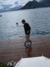 Le ponton idéal avec derrière le lac